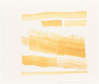 SYLVIA PLIMACK MANGOLD Aquatint, Sugarlift and Golden Changes.